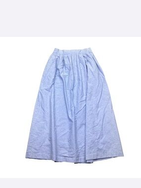Talbots Light Blue A-Line Full Skirt